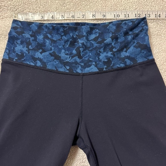 Lululemon Blue Groove Yoga Pants Wide Leg Flare High Rise Leggings - Picture 8 of 13